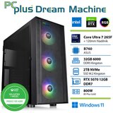 PCPLUS Dream Machine Ultra 7 265F 32GB 2TB SSD RTX 5070 12GB Windows 11 Home + Xbox GP gaming namizni računalnik, (21951707) | Shoptok.si