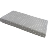 Medi Partners Fitted sheet for bed 120x60 – cotton – White stars on gray | ePonuda.com