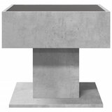  Stolić za kavu LED siva boja betona 50x50x45 cm drveni | shoptok.hr