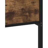 Metalni Kovinski posteljni okvir brez vzmetnice dimljen hrast 193x203cm | Shoptok.si