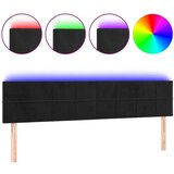  Uzglavlje crno 160x5x78/88 cm baršunasto | shoptok.hr