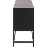 Actona Črna kovinska komoda Newcastle, širina 125 cm | Shoptok.si