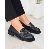 Resti Black moccasins with quilted nose Kusanna | ePonuda.com
