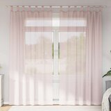 vidaXL Voile zavese z rod žepi 2 kosa svetlo roza | Shoptok.si