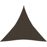 vidaXL Senčno jadro 160 g/m² rjavo 5x5x5 m HDPE Cene