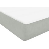 Box Spring krevet s madracem i LED svijetlo sivi 90x220 cm baršun | shoptok.hr