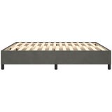  Okvir za krevet s oprugom tamnosivi 200x200 cm baršunasti | Shoptok.si