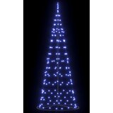  LED božićno drvce EKENAS 250 cm 390 LED lampica Plava Čelik Slike