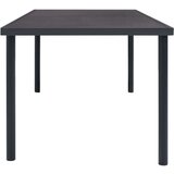  Vrtni blagovaonski stol antracit 190 x 90 x 74 cm čelični | shoptok.hr