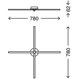 BRILONER 3181-049 - led plafonski luster go 4xLED/5W/230V | Eponuda.com