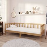 The Living Store Dnevna postelja z vzmetnico 90x200 cm medeno rjava borovina - Dnevna Postelja, (21508960) | Shoptok.si
