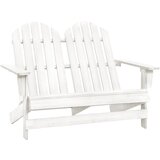The Living Store Vrtni stol Adirondack za 2 osebi trden les jelke bel - Vrtni Stol, (21463222) Cene