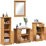  Set namještaja za kupaonicu 4 pcs boja meda 37 x 34 x 110 cm | shoptok.hr