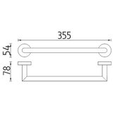  nimco un 13035A-26 - zidna vešalica za peškire unix 36 cm sjajni hrom | Eponuda.com