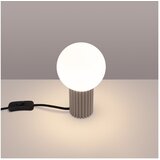 Nice Lamps Sivorjava namizna svetilka s steklenim senčilom (višina 19 cm) Orbital – | Shoptok.si