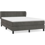 The Living Store Box spring postelja z vzmetnico temno siva 140x200 cm žamet - Box Spring Postelja, (21491744) | Shoptok.si