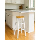 Premier Housewares Bel/v naravni barvi barsko stol iz masivnega kavčukovca (višina sedeža 74 cm) Chester – | Shoptok.si