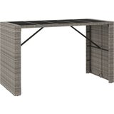 vidaXL barski stol sa staklenom pločom sivi 185x80x110 cm poliratan | shoptok.hr