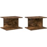  Noćni ormarić 2 pcs Dimljeni hrast 40 x 30 x 25 cm | Eponuda.com