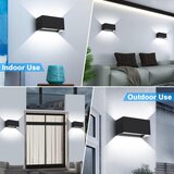 KINGWEN 20 W LED Zunanje Stenske Svetilke - 6000 K (Komplet 2 Kosa) | Shoptok.si
