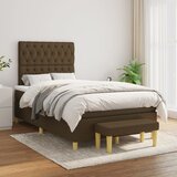 Maison Chic Box spring postelja - Vzmetna postelja z vzmetnico temno rjav 120x200 cm blago SL13351, (21900887) | Shoptok.si