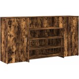 Maison Chic Sprejemna miza - Računalniška miza - pisarniška miza dimljeni hrast 200x50x103,5 cm inženirski les, (21785097) | Shoptok.si