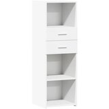  The Living Store Visoka omara bela 40x42,5x124 cm inženirski les - Visoka Omara, (21497338) | Shoptok.si