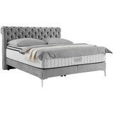 Premium Living Postelja Boxspring Queen, Siva, 180x200 | Shoptok.si