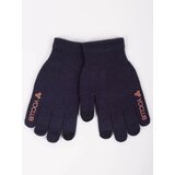 Yoclub Kids's Gloves RED-0245C-AA5E-006 Navy Blue Cene'.'