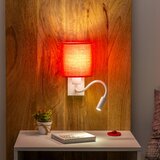  Brilagi - LED zidna lampa NUBILA 1xE27/25W/230V + LED/3W bela/crvena | Eponuda.com