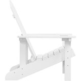 vidaXL Vrtna stolica Adirondack HDPE bijela | shoptok.hr