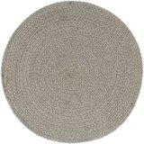  Podmetači 6 kom obični/sivi 38 cm okrugli pamučni | shoptok.hr