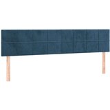 vidaXL Krevet s oprugama i madracem LED tamnoplavi 120 x 190 cm baršun | shoptok.hr