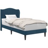  Krevetna konstrukcija s uzglavljem Plava 100 x 200 cm Baršun | shoptok.hr