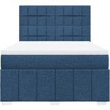  Krevet s oprugama i madracem plavi 140x200 cm od tkanine | shoptok.hr