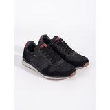 VICO Black Men's Lace-Up Sports Shoes Cene