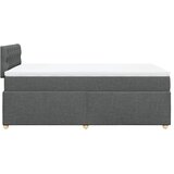  Krevet box spring s madracem tamnosivi 120 x 190 cm tkanina | shoptok.hr
