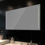  Zidno Ogledalo za kupaonicu s LED svjetlom 100 x 60 cm ( D x Š) | shoptok.hr