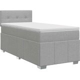  Boxspring krevet s madracem Svjetlosiva 90 x 200 cm Tkanina | shoptok.hr