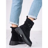 SHELOVET Women's suede workers with buckle Cijene