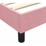 Krevet s oprugama i madracem ružičasti 140x210 cm baršunasti | shoptok.hr