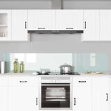  Zaščita za kuhinjo 2 pcs Bela 110 x 40 cm kaljeno steklo, (5000070096) | Shoptok.si