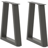 vidaXL Noge blagovaonskog stola V-oblika 2 kom antracit 38x(42-43,3)cm Cijene