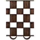 WOOOD Tamno smeđa biblioteka od masivnog manga 130x180x35 cm Sinne – | shoptok.hr
