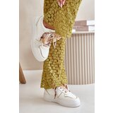 Boto Women's Platform Sneakers With Decorative Lacing White Mistra | shoptok.hr