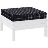  Jastuk za palete crni karirani 60 x 60 x 8 cm od tkanine Oxford | shoptok.hr