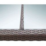 Poli Zunanja jedilna miza rjava 200x150x74 cm poli ratan | Shoptok.si
