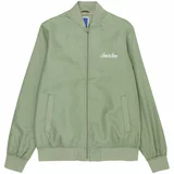 Jack & Jones Prehodna jakna 'OLIVER' svetlo zelena / bela