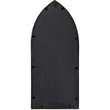  Vrtno ogledalo crno 70 x 30 cm željezno za vanjsku upotrebu | shoptok.hr