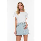 Trendyol Blue Button Detailed Denim Short Skirt | ePonuda.com